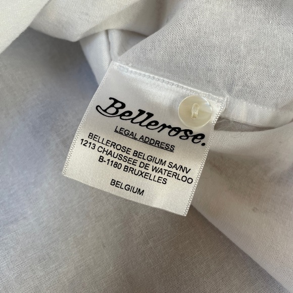 Bellerose Womens Peasant Blouse Size 1 Peter Pan‎ Collar Embroidered Retro Puff - Picture 5 of 9